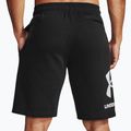 Spodenki treningowe męskie Under Armour Rival Fleece black/onyx white 2