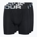 Bokserki męskie Under Armour Charged Cotton 6 In 3 pary black/black/black