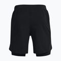 Spodenki do biegania męskie Under Armour Launch Sw 7'' 2N1 black/black/reflective 2