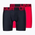 Bokserki męskie Under Armour UA Tech 6 In 2 szt. red/black