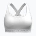 Biustonosz treningowy Under Armour Crossback Mid white/white/halo gray