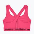 Biustonosz treningowy Under Armour Crossback Mid cerise/cerise/black 4