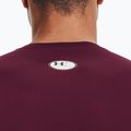 Longsleeve treningowy męski Under Armour HG Armour Comp maroon/white 3