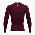 Longsleeve treningowy męski Under Armour HG Armour Comp maroon/white 5