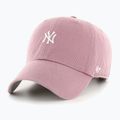 Czapka z daszkiem 47 Brand MLB New York Yankees Base Runner CLEAN UP mauve