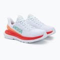 Buty do biegania damskie HOKA Mach 4 white/fiesta 4
