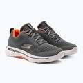 Buty męskie SKECHERS Go Walk Arch Fit Idyllic charcoal/white/orange 4