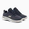 Buty męskie SKECHERS Go Walk Arch Fit Idyllic navy/white/gold 4