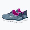 Buty damskie SKECHERS Summits Quick Getaway navy/hot pink 3