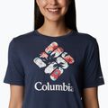 Koszulka trekkingowa damska Columbia Bluebird Day Relaxed nocturnal heather/lakeshore flora 4
