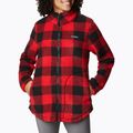 Bluza polarowa damska Columbia West Bend red lily check print 4