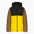 Kurtka dziecięca Columbia Powder Lite Hooded laser lemon/black/delta