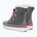 Śniegowce juniorskie Sorel Sorel Explorer Lace quarry/bright lavender 3