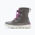 Śniegowce juniorskie Sorel Sorel Explorer Lace quarry/bright lavender 8