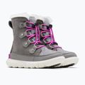 Śniegowce juniorskie Sorel Sorel Explorer Lace quarry/bright lavender 9