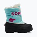 Śniegowce dziecięce Sorel Snow Commander ocean surf/cactus pink 8