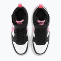 Buty dziecięce Nike Court Borough Mid 2 black/sunset pulse/white 10