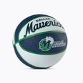 Piłka do koszykówki dziecięca Wilson NBA Team Retro Mini Dallas Mavericks blue rozmiar 3 2