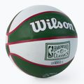 Piłka do koszykówki dziecięca Wilson NBA Team Retro Mini Milwaukee Bucks green rozmiar 3 2