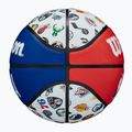 Piłka do koszykówki Wilson NBA All Team RWB blue/brown rozmiar 7 4