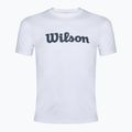 Koszulka tenisowa męska Wilson Team Graphic bright white script