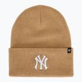 Czapka zimowa 47 Brand MLB New York Yankees Haymaker khaki