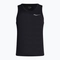Koszulka do biegania męska Saucony Stopwatch Singlet black heather