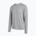 Longsleeve do biegania męski Saucony Stopwatch light grey heather