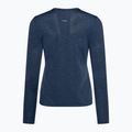 Longsleeve do biegania damski Saucony Stopwatch navy heather 2