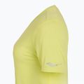 Koszulka do biegania damska Saucony Stopwatch SS sunny lime heather 3