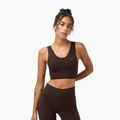 Biustonosz treningowy Sweaty Betty Stamina Seamless Scoop espresso brown