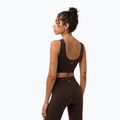 Biustonosz treningowy Sweaty Betty Stamina Seamless Scoop espresso brown 3