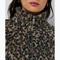 Bluza damska Sweaty Betty Plush Contrast Zip Up Fleece brown ink leopard print 5