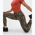 Legginsy treningowe damskie Sweaty Betty Power Piping Workout 7/8 brown ink leopard print 7