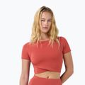 Koszulka do jogi damska Sweaty Betty All Day Wrap terrazzo red