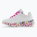 Buty SKECHERS JGoldcrown Uno Lite Lovely Luv white/multi 10