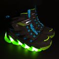 Buty dziecięce SKECHERS Mega-Surge Flash Breeze black/blue/lime 7