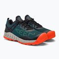 Buty trekkingowe męskie KEEN Nxis Evo WP sea moss/scarlet ibis 4