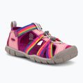 Sandały juniorskie KEEN Seacamp II CNX rainbow/ festival fuchsia