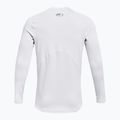 Longsleeve treningowy męski Under Armour CG Armour Fitted Crew white/black 2