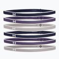 Opaski na głowę Under Armour UA Mini Headbands 6 szt. midnight navy/twilight purple/gray wolf 4