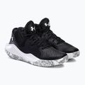 Buty do koszykówki dziecięce Under Armour GS Jet '21 black/white 5