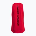 Koszulka koszykarska męska Under Armour Baseline Cotton Tank red/black 6