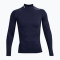 Longsleeve treningowy męski Under Armour Heat Gear Armour Comp Mock midnight navy/white 5