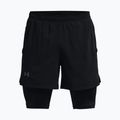 Spodenki do biegania męskie Under Armour Launch SW 5'' 2N1 black/black/reflective