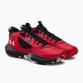 Buty do koszykówki męskie Under Armour Lockdown 6 red/black/white 4