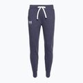 Spodnie damskie Under Armour Rival Fleece Joggers tempered steel/white 5