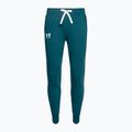 Spodnie damskie Under Armour Rival Fleece Joggers tourmaline teal/white 3