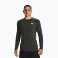 Longsleeve treningowy męski Under Armour UA Hg Armour Fitted baroque green/white 3