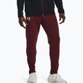 Spodnie treningowe męskie Under Armour UA Pique Track chestnut red/white
